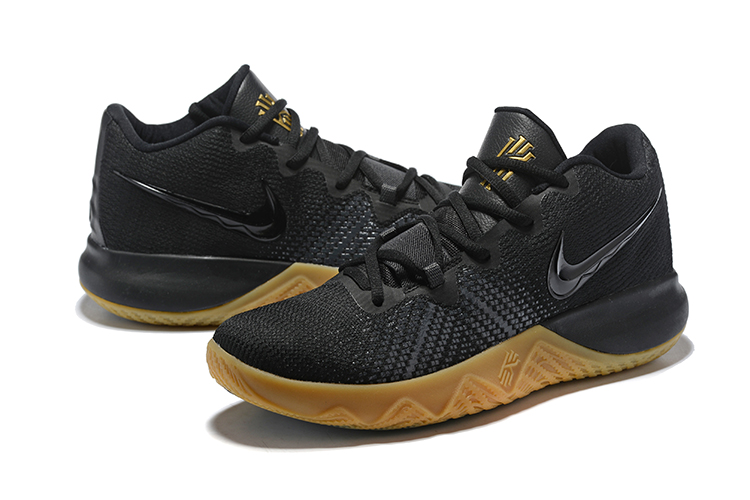 Men Nike Kyrie Flytrap Black Yellow Basketball Shoes